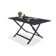 Table salon de jardin pliante pour 4 personnes en aluminium et rectangulaire MARIUS CITY GARDEN
