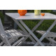 Table salon de jardin pliante pour 4 personnes en aluminium et rectangulaire MARIUS CITY GARDEN
