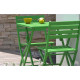 Table salon de jardin pliante et carrée en aluminium pour 2 personnes MARIUS CITY GARDEN