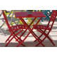 Table salon de jardin pliante et carrée en aluminium pour 2 personnes MARIUS CITY GARDEN