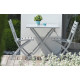 Table salon de jardin pliante et carrée en aluminium pour 2 personnes MARIUS CITY GARDEN