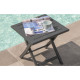 Table basse pliante 40cm en aluminium Marius CITY GARDEN