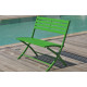 Banc de jardin en aluminium pliable MARIUS CITY GARDEN