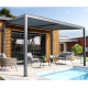 Pergola TRAMONTO bioclimatique en aluminium 4 x 3M à lames orientables DCB GARDEN