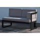 Salon de jardin bas BARCELONA en aluminium 6 personnes DCB GARDEN