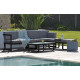 Salon de jardin bas BARCELONA en aluminium 6 personnes DCB GARDEN