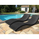 Bain de soleil design en résine tressée DCB Garden CANCUN