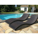 Bain de soleil design en résine tressée DCB Garden CANCUN