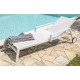 Bain de soleil design en aluminium & textilène Paris Garden IBIZA