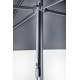 Parasol de jardin ouverture push-up EOLO 250x250 cm en aluminium laqué et toile OLEFIN® EZPELETA