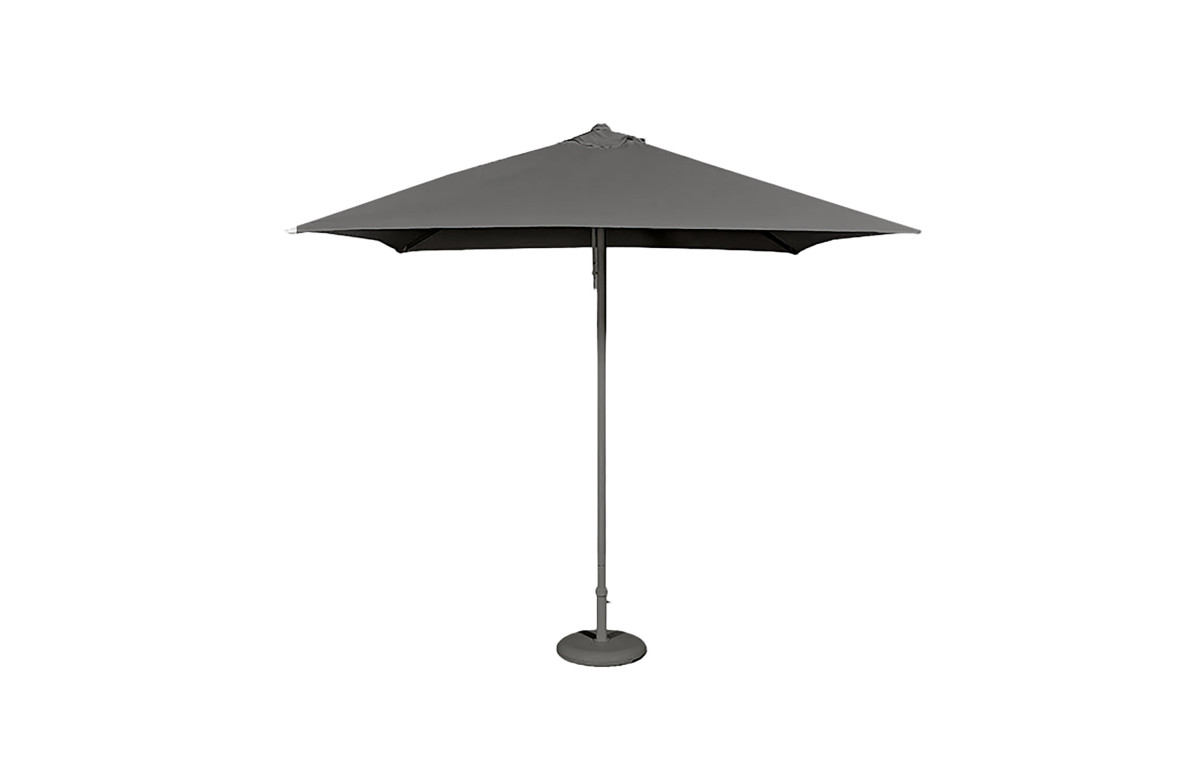 Parasol de jardin ouverture push-up EOLO 250x250 cm en aluminium laqué et toile OLEFIN® EZPELETA Parasol de jardin ouverture push-up EOLO 250x250 cm en aluminium laqué et toile OLEFIN® EZPELETA