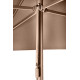 Parasol de jardin ouverture push-up EOLO 250x250 cm en aluminium laqué et toile OLEFIN® EZPELETA