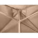 Parasol de jardin ouverture push-up EOLO 250x250 cm en aluminium laqué et toile OLEFIN® EZPELETA
