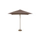 Parasol de jardin ouverture push-up EOLO 250x250 cm en aluminium laqué et toile OLEFIN® EZPELETA