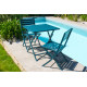 Ensemble table et chaises de jardin en aluminium 2 personnes Marius CITY GARDEN