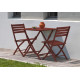 Ensemble table et chaises de jardin en aluminium 2 personnes Marius CITY GARDEN