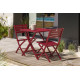Ensemble table et chaises de jardin en aluminium 2 personnes Marius CITY GARDEN