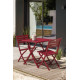 Ensemble table et chaises de jardin en aluminium 2 personnes Marius CITY GARDEN