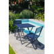 Ensemble table et chaises de jardin en aluminium 2 personnes Marius CITY GARDEN