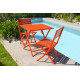 Ensemble table et chaises de jardin en aluminium 2 personnes Marius CITY GARDEN