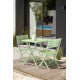 Ensemble table et chaises de jardin en aluminium 2 personnes Marius CITY GARDEN