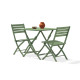 Ensemble table et chaises de jardin en aluminium 2 personnes Marius CITY GARDEN