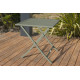 Table salon de jardin pliante et carrée en aluminium pour 2 personnes MARIUS CITY GARDEN
