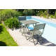 Ensemble table et chaises de jardin en aluminium 2 personnes Marius CITY GARDEN