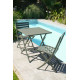 Ensemble table et chaises de jardin en aluminium 2 personnes Marius CITY GARDEN