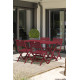 Ensemble table et chaises de jardin en aluminium 4 personnes Marius CITY GARDEN