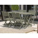 Ensemble table et chaises de jardin en aluminium 4 personnes Marius CITY GARDEN