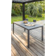 Ensemble table et chaises de jardin 6 personnes en aluminium anthracite DCB Garden MIAMI-Marius
