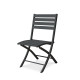 Ensemble table et chaises de jardin 6 personnes en aluminium anthracite DCB Garden MIAMI-Marius