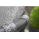 Ensemble table ronde et fauteuils de jardin PILAT en aluminium/HPL 6 personnes PARIS GARDEN