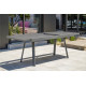 Ensemble table et chaises de jardin extensible en aluminium STOCKHOLM Anthracite 6 personnes DCB GARDEN