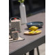 Ensemble table et chaises de jardin extensible en céramique STOCKHOLM Anthracite 8 personnes DCB GARDEN