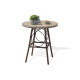 Ensemble guéridon ronde et fauteuils de jardin en imitation bambou pour 2 personnes DCB Garden USHUAIA