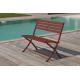 Banc de jardin en aluminium pliable MARIUS CITY GARDEN