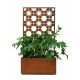 Jardinière en corten bruni LINE&BEE - TrackDesign