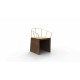 Chaise de jardin en corten bruni NEBIDA - TrackDesign par Francesco Paolo Maria Giuliani