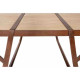 Table de jardin rectangulaire en corten bruni et bois de sapin EQUILIBRI - TrackDesign par Valentina De Carolis