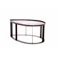 Table basse en corten bruni LILA - TrackDesign par Alessandra Savio