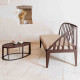 Banc de jardin en corten bruni OBLI - TrackDesign par Alessandra Savio
