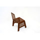 Chaise de jardin en corten bruni CUT - TrackDesign