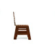 Chaise de jardin en corten bruni CUT - TrackDesign