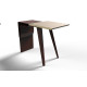 Console en corten bruni et bois de chêne MESETA - TrackDesign par ArqiAtelier