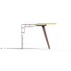 Console en corten bruni et bois de chêne MESETA - TrackDesign par ArqiAtelier