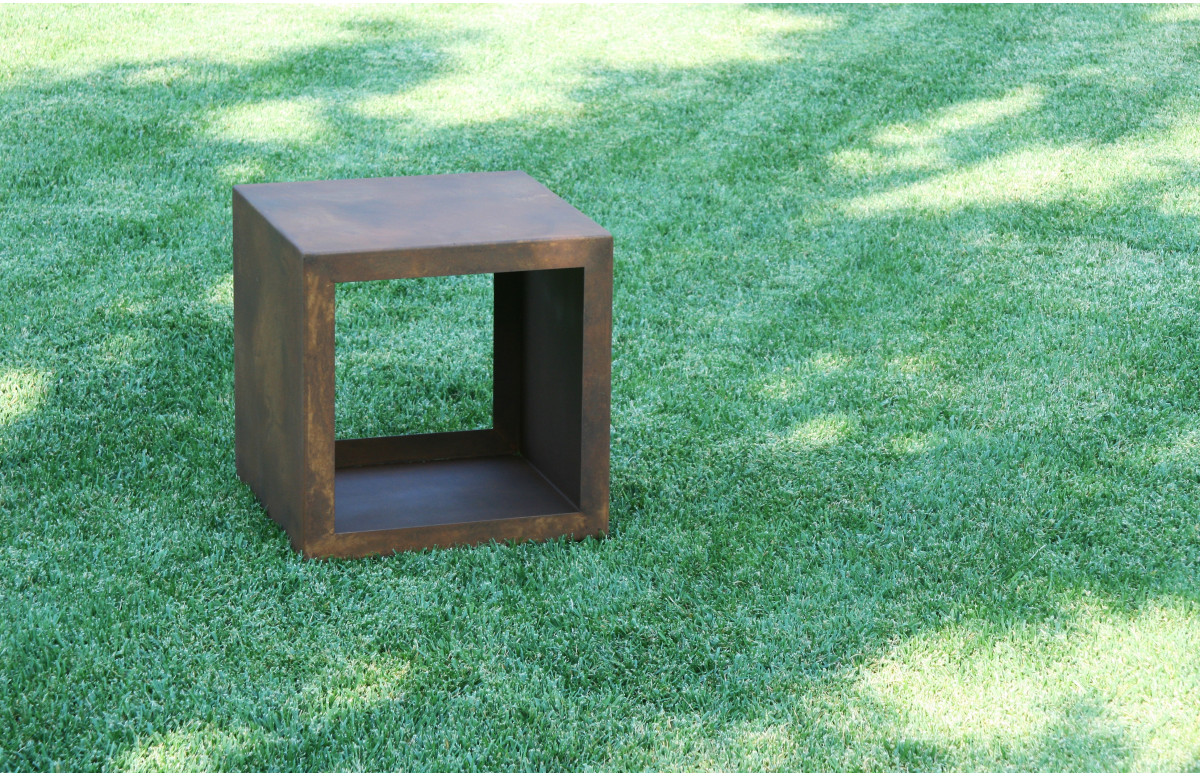 Décoration de jardin en corten bruni CUBO MOVE - TrackDesign Décoration de jardin en corten bruni CUBO MOVE - TrackDesign