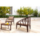 Fauteuil salon de jardin en corten bruni OBLI - TrackDesign par Alessandra Savio