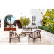 Fauteuil salon de jardin en corten bruni OBLI - TrackDesign par Alessandra Savio